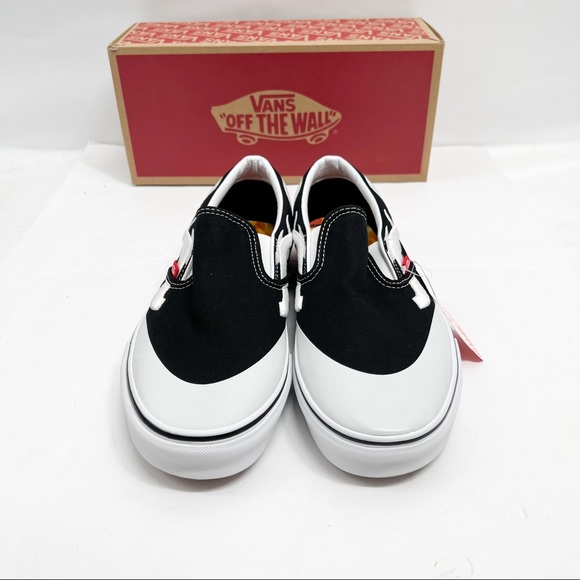 Vans x A$AP Worldwide Black & Red Classic Slip-On Sneakers - Picture 4 of 8